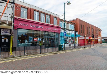Prestatyn, Uk: Jul 06, 2020: A General View Of The High Street At Early Evening. A Rowlands Chemists