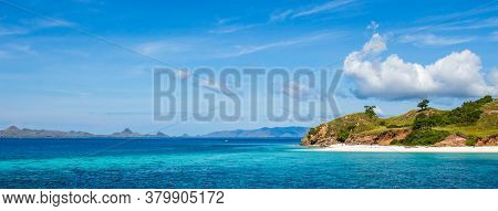 A Coral Reef And Manta Ray Cleaning Station Off A Tropical Island, Flores, Indonesia