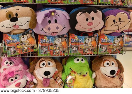 Czech Republic, Prague 15,03,2016 Toys On Shelves In A Children's Store