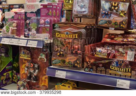 Czech Republic, Prague 15,03,2016 Toys On Shelves In A Children's Store