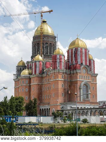 Construction Site Of 'catedrala Mantuirii Neamului' (people's Salvation Cathedral), Near The Palace