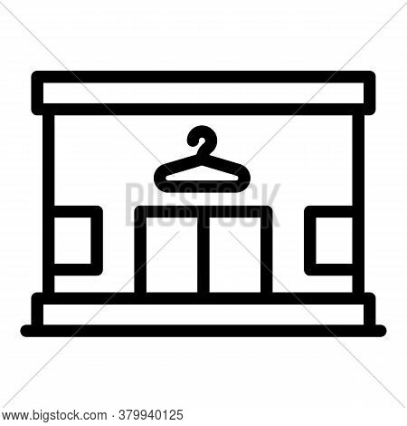 Laundry Buildingicon. Outline Laundry Buildingvector Icon For Web Design Isolated On White Backgroun
