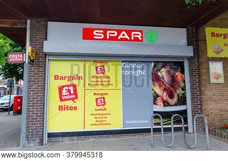 Prestatyn, Uk: Jul 06, 2020: The Prestatyn Branch Of Spar Convenience Stores Is Promoting Their Line