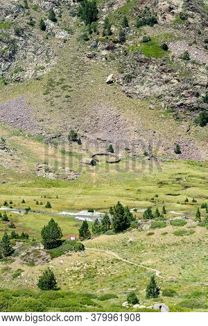 Country House In The Coma Pedrosa Refuge At 2266 Meters Of Altitude In Andorra Pyrenees In Summer 20