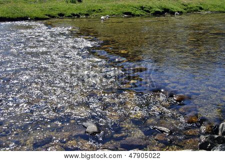 water of the river