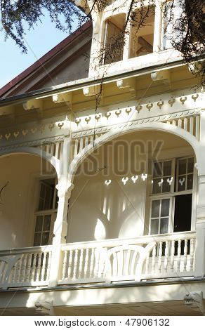 Carving Balcony In Old Tbilisi