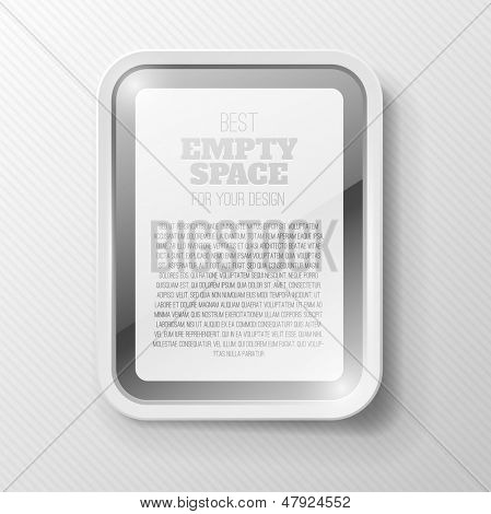 vector tablet frame template