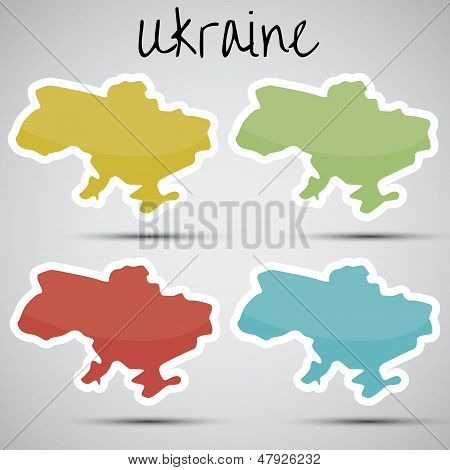 Наклейки в виде Украины