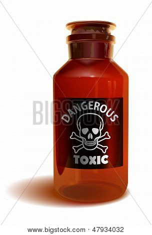 toxické láhev