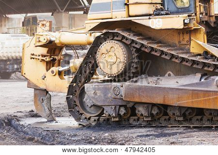 Bulldozer Working