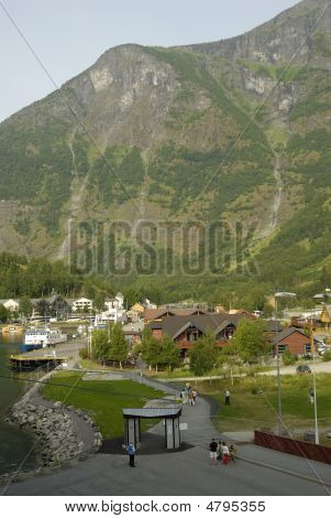 Stadt von Flaam, Norwegen
