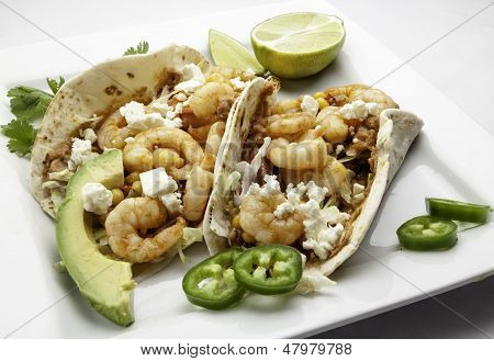 Tacos di gamberi