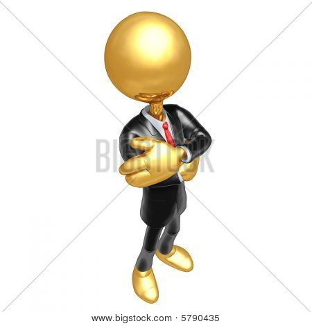 Ouro de cara de empresário