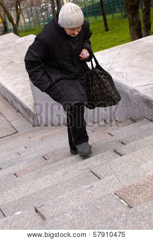 Woman, Potemkin Steps In Odessa