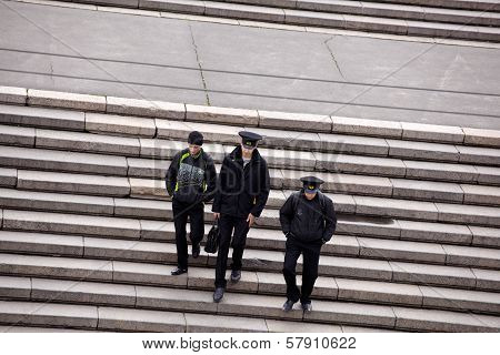 Sailors, Potemkin Steps In Odessa
