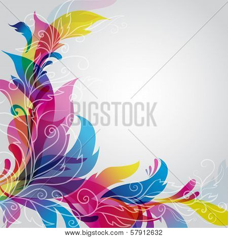 Background With Floral Ornament