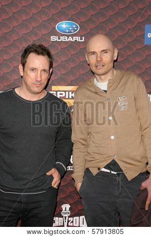 Jimmy Chamberlin and Billy Corgan at Spike Tv's 'Scream 2008'. Greek Theatre, Hollywood, CA. 10-18-08