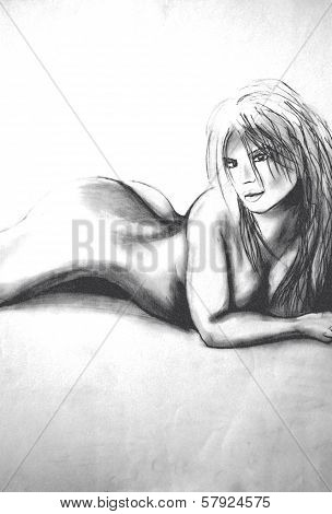 Nude Woman Lying