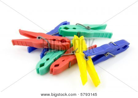 Mollette in plastica colorate