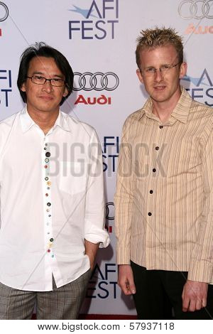 Raybon Kan and Jason Stutter  at the 2008 AFI Fest Centerpiece Gala Screening of 'The Wrestler'. Grauman's Chinese Theatre, Hollywood, CA. 11-06-08