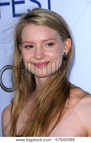 Mia Wasikowska  at the 2008 AFI Film Festival Screening of 'Defiance'. Arclight Theater, Hollywood, CA. 11-09-08