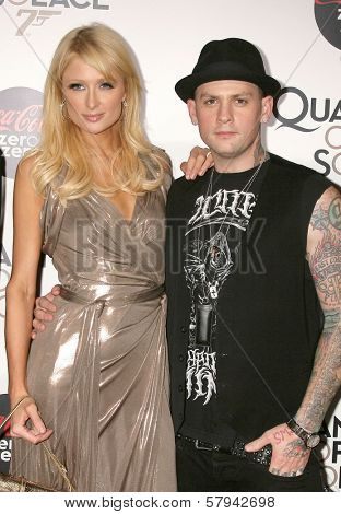 Paris Hilton and Benji Madden  at a Special Screening of 'Quantum of Solace'. Sony Pictures, Culver City, CA. 11-13-08