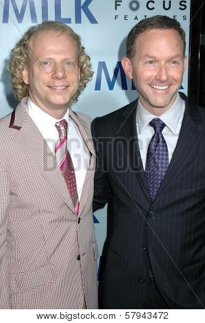 Bruce Cohen and Dan Jinks  at the Los Angeles Premiere of 'Milk'. Academy of Motion Pictures Arts And Sciences, Beverly Hills, CA. 11-13-08