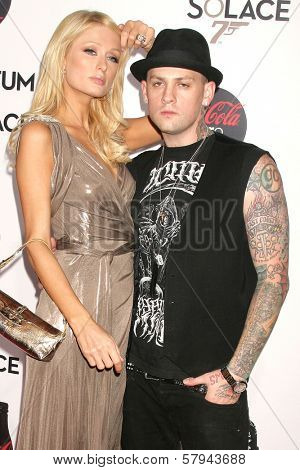 Paris Hilton and Benji Madden  at a Special Screening of 'Quantum of Solace'. Sony Pictures, Culver City, CA. 11-13-08