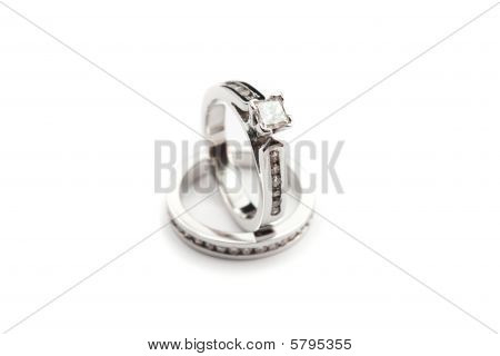 Diament Ring ślub zestaw