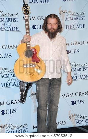 Jamey Johnson in the press room at the Academy Of Country Music Awards' Artist Of The Decade. MGM Grand, Las Vegas, NV. 04-06-09