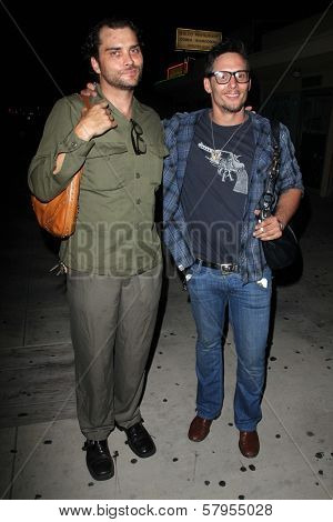 Triton with Denny Kirkwood at the wrap party for the upcoming 