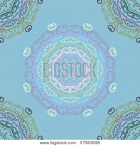 Abstract Round Seamless Pattern
