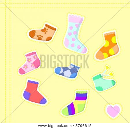 viele farbige funny Socken