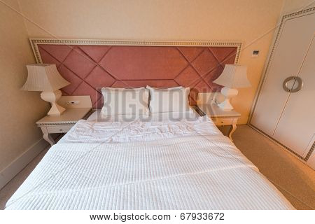 GABALA - MAY 18: Room in Riverside Hotel on May 18, 2014 in Gabala, Azerbaijan. Riverside hotel is first 5 star hotel in Gabala, Azerbaijan