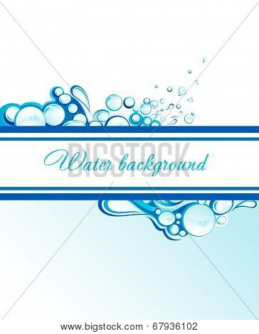 Abstract water card