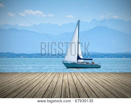 An image of the Starnberg Lake in Germany