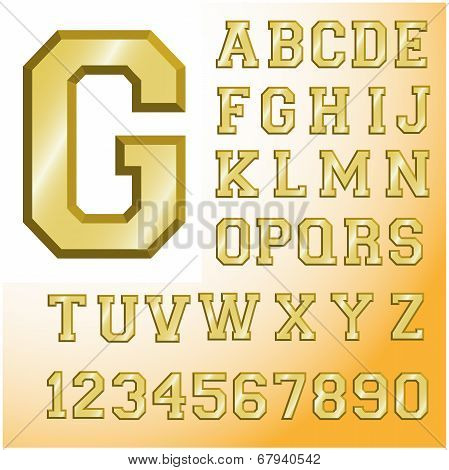 Gold Font