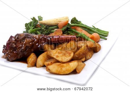 Lamb Shank With Vegetable