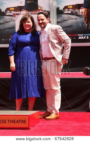 LOS ANGELES - JUL 2:  Ben Falcone, Melissa McCarthy at the Melissa McCarthy Hand and Footprint Ceremony at the TCL Chinese Theater on July 2, 2014 in Los Angeles, CA