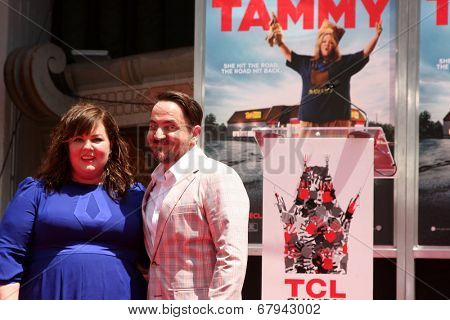 LOS ANGELES - JUL 2:  Ben Falcone, Melissa McCarthy at the Melissa McCarthy Hand and Footprint Ceremony at the TCL Chinese Theater on July 2, 2014 in Los Angeles, CA
