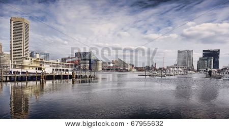 Baltimore Maryland Inner Harbor Downtown Skyline