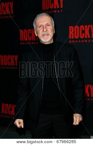 NEW YORK-MAR 13: Director James Cameron attends the 'Rocky' Broadway opening night at the Winter Garden Theatre on March 13, 2014 in New York City.