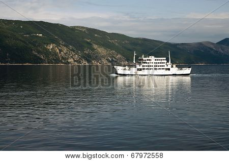 Ferry Boat In Adriatic Sea