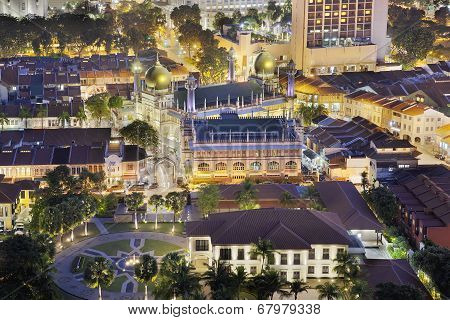 Sultan Mosque At Night
