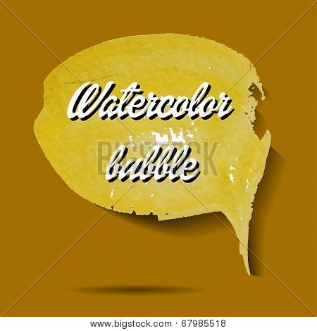 Spech Bubble Background Flat Vector Illustration