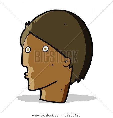 cartoon surprised face