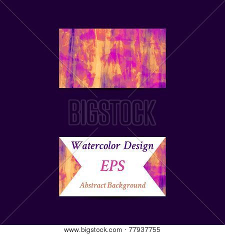 Corporate Identity watercolor templates.