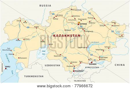 Kazakhstan Road Map