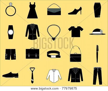 Clothes and accessories icon