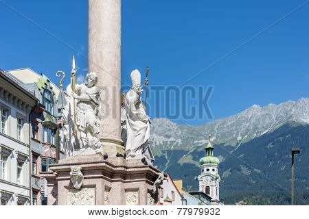 Saint Anne Column In Innsbruck, Austria.
